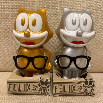FELIX The CAT 안경 포함 피규어 골드 실버 세트 판매