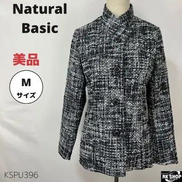 새상품급 Natural Basic 자켓 숏코트 트위드 M