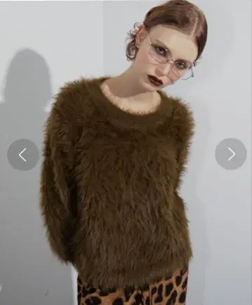 새상품 WONEM 샤기 루즈 니트