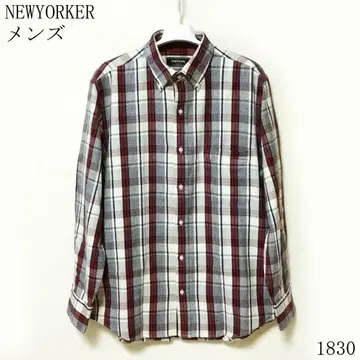 NEWYORKER 긴팔 체크 셔츠 LL 사이즈 새상품급