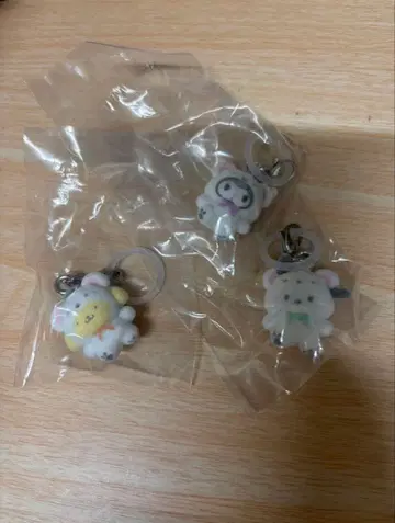 산리오 메지루시 액세서리 복슬복슬 스노우 쿠로미 포차코 묶음 판매