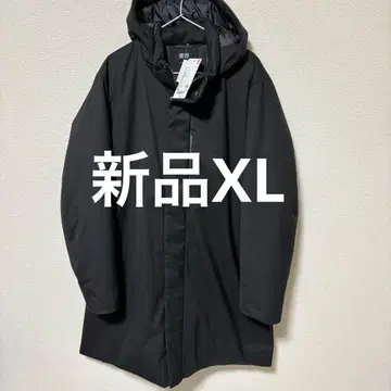 [ 새상품 ] 유니클로 하이브리드 다운 코트 블랙 XL