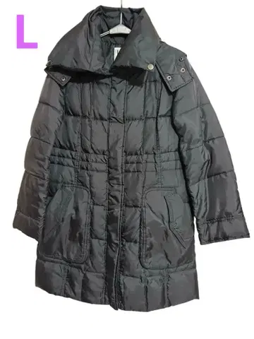 미쉘클랑 다운 코트 블랙 40(L 사이즈)