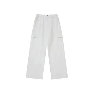 타나트 화이트 카고 팬츠 코튼