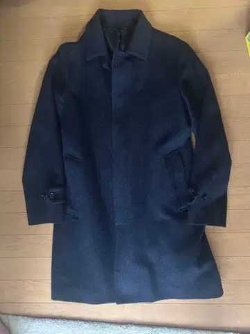 유나이티드 애로우즈 네이비 체스터 코트 울 계열