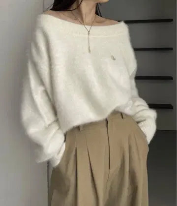 CAPRICIEUX LE'MAGE 캐시미어 보드넥 니트