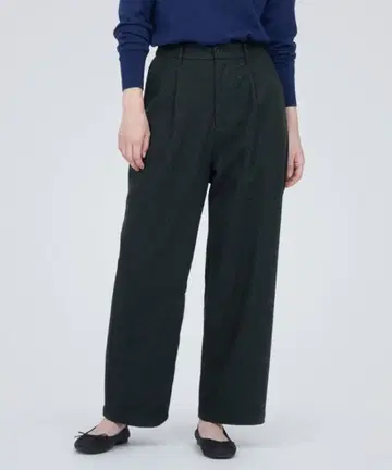 무인양품 스트레치 기모 턱 팬츠 S