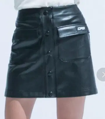 CPG 합성 피혁 미니 스커트 블랙 사이즈 3