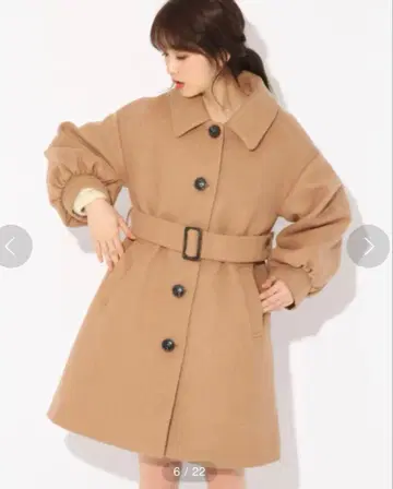 heather 2way 빅 버튼 코트