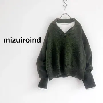 mizuiroind 스키퍼 핸드 스티치 숏 풀오버