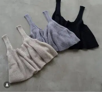 PUAL CE CIN 니트 뷔스티에