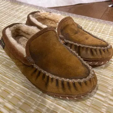 L.L.Bean 브라운 모카신 보아 겨울 레트로 신발 데크