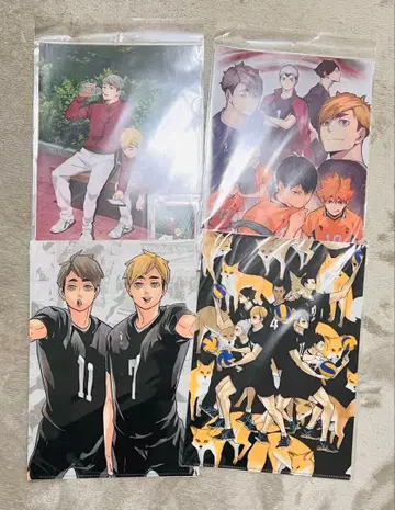 하이큐!! 클리어 파일 4장 세트 이나리자키 카라스노