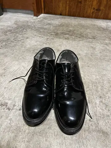 [ 중고 ] BATES(베이츠) 남성용(에나멜) 미군 서비스 슈즈 블랙