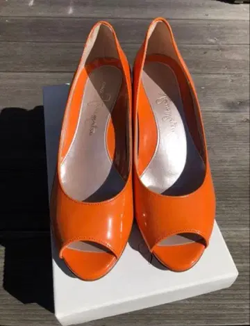 키타무라 오렌지 펌프스 23cm