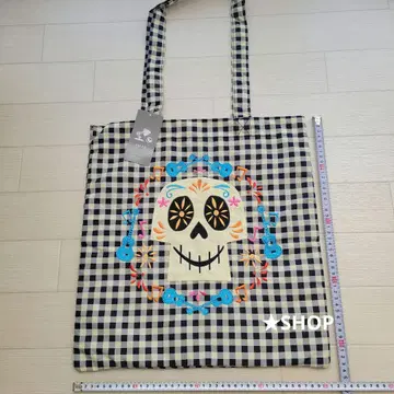 디즈니 리멤버 미 깅엄 체크 토트백 에코백