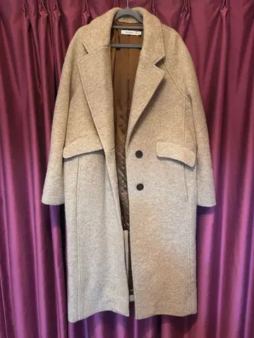 MOUSSY 베이지 롱 코트