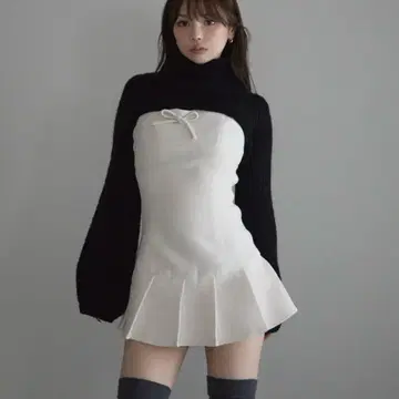 andmary Twiggy tweed mini dress