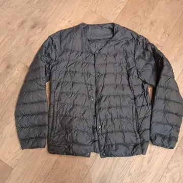 MUJI 다운 자켓 울트라 라이트 다운 남성용 L 사이즈 네이비