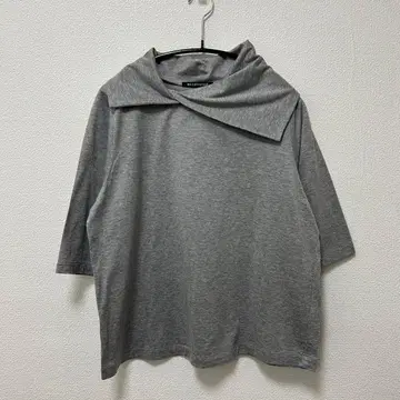 미즈이로 인드 드레이프 컬러 풀오버 그레이