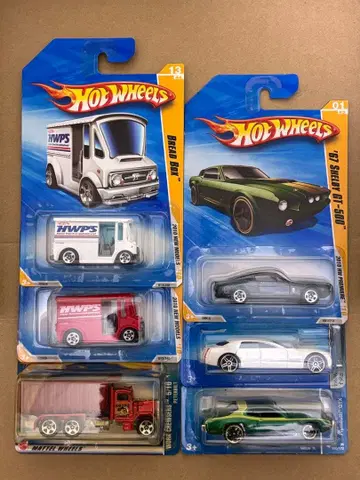 핫휠 구형 카드 6대