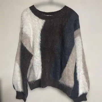 뉘앙스 패턴 니트 풀오버