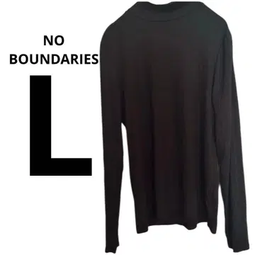 NO BOUNDARIES [ L ] 블랙 터틀넥 심플