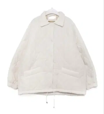 nugu 화이트 퀼팅 자켓