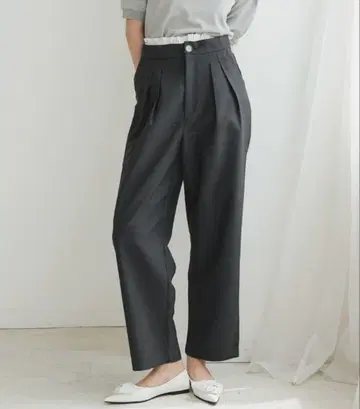 [ DONOBAN ] 허리 프릴 턱 팬츠