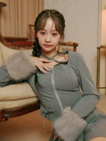 BUBBLES 버블스 퍼 커프스 셋업