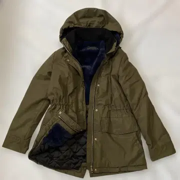 ZARA WOMAN 후드 부착 모즈 코트 드로 코드 부착 M 사이즈