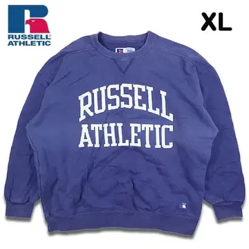 러셀 애슬레틱 맨투맨 트레이닝복 쭈리 XL 파랑 구제 의류 일본 국내