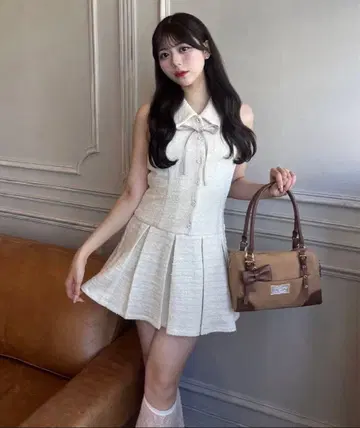 OLIVE des OLIVE 슬리브리스 셔츠 원피스