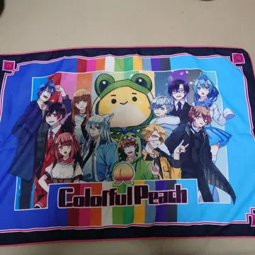 컬러풀 피치 캐릭터 타월