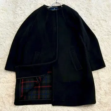 새상품급 런던 트래디션 영국제 노카라 코트 울 혼방