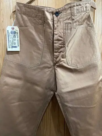 미스터 프리덤 밀리터리 치노 트라우저 베이지 택 포함 새상품