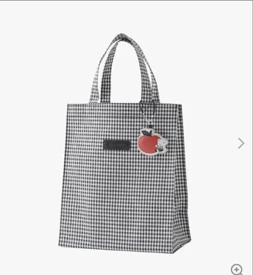 새상품급 파밀리아 깅엄 체크 토트백