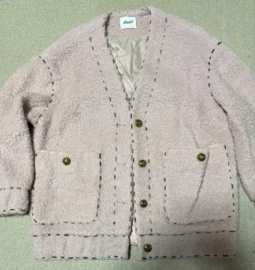 d'zzit 핑크 스티치가 귀여운 자켓