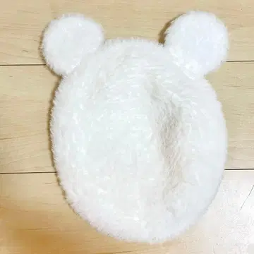 [ 새상품/미사용 ] 디즈니 미키 귀 모자 베레모 햇 캡 화이트