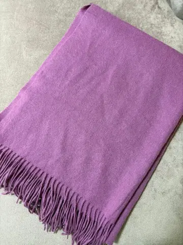 새상품급 더마 컬렉션 캐시미어 100% 대형 머플러 라벤더