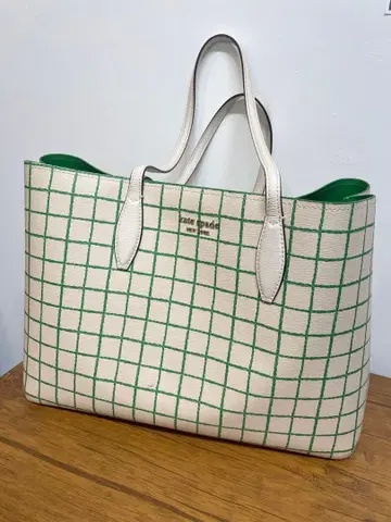 kate spade 올데이 테니스 체크 라지 토트