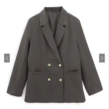 더블 버튼 테일러드 자켓[al275] 차콜