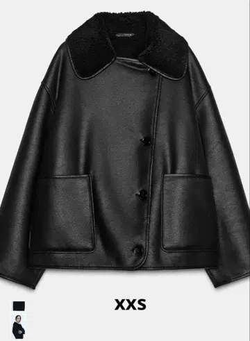 ZARA 더블 페이스 자켓 xxs