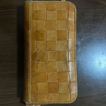 가죽 꼬임 장지갑