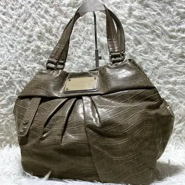 마크제이콥스 악어 엠보싱 PVC 토트백 그레이