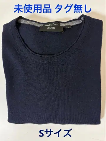 BOSS 네이비 크루넥 니트 S 미사용품 택 없음