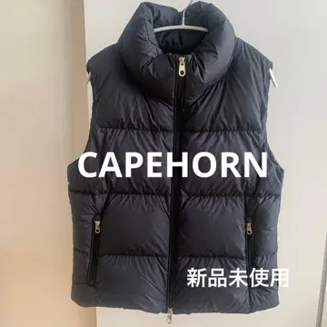 미사용 새상품 택 없음 CAPEHORN 다운 베스트 블랙