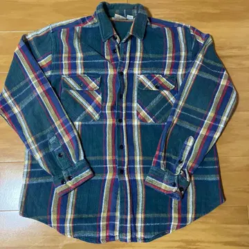 90s FIVE BROTHER 플란넬 셔츠 100% 코튼