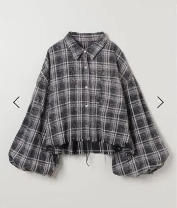 JEANASIS 그런지 체크 숏 셔츠