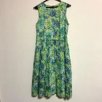 도트 앤 스트라이프 리버티 패턴 원피스